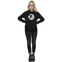 Tinkerbell Women's Moon Cropped Hoodie in Black | Size: 2XL
