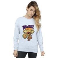 Scooby Doo  Pizza Ghost  women's Sweatshirt in Grey