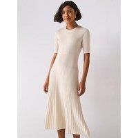 Joseph Fine Rib Merino Dress - Cream