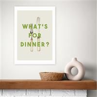 East End Prints Whats For Dinner Art Print - A2
