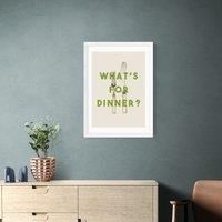 East End Prints What's For Dinner£ Print by The 13 Prints