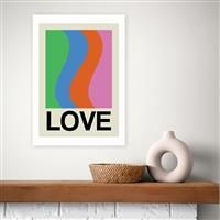 East End Prints Love Wave Gala Art Print - A3