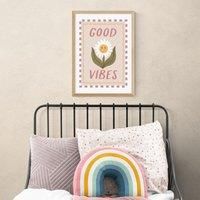 East End Prints Good Vibes Daisy Print by Kid of the Village