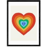 East End Prints Pride Heart Print by Tartagain