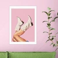 East End Prints These Boots Glitter Print