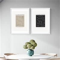East End Prints Gallery Boheme White Frame Art Print - A2