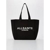 Allsaints Izzy Logo Print Knitted Tote Bag