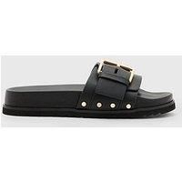 Allsaints Ellie Stud Sliders - Black