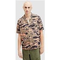 Allsaints Solar Camo Printed Short Sleeve Shirt - Multi