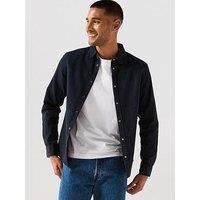 Allsaints All Saints Gleason Long Sleeve Casual Shirt- Black