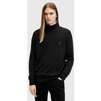 Allsaints Kilburn Mock Neck Knitted Jumper - Black