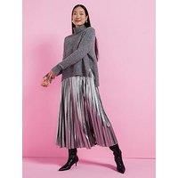 Allsaints Spark 2 In 1 Dress - Silver