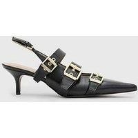 Allsaints Grace Buckle Heel - Black