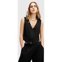 Allsaints Aleida Tri Waistcoat - Black