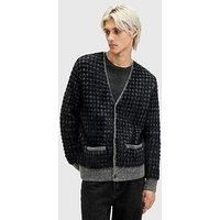 Allsaints Edgar Knitted Cardigan - Dark Grey