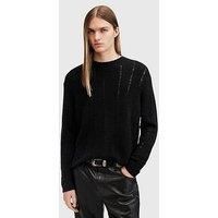 Allsaints Hades Crew Neck Knitted Jumper - Black