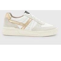Allsaints Vix Suede Sneakers - White/Gold