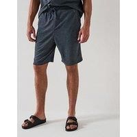 Allsaints All Saints Felix Terry Shorts- Blue