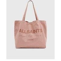Allsaints Underground Logo Printed Tote Bag