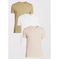 Allsaints All Saints Tonic 3 Packs Short Sleeve T-Shirts - Neutral