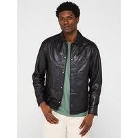 Allsaints Arlongington Leather Jacket - Black