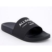 Allsaints Men'S Underground Sliders - Black