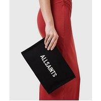 Allsaints Bettina Knit Clutch Bag - Black