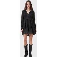 Allsaints Xanthe Long Sleeve Mini Dress - Black