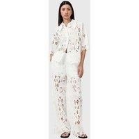 Allsaints Charli Embroidered Trousers - White