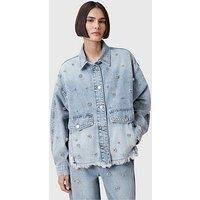 Allsaints Hettie Embellished Shacket - Blue