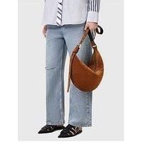 Allsaints Halfmoon Suede Shoulder