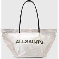 Allsaints Serafina Canvas Tote - Silver