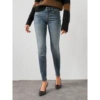 Allsaints Miller Size Me Skinny Jeans - Blue