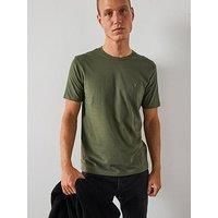 Allsaints All Saints Brace Short Sleeve Crew Neck T-Shirt - Dark Green