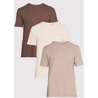 Allsaints All Saints Brace 3 Pack Crew Neck T-Shirts - Multi