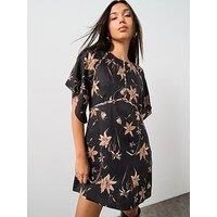 Allsaints Xena Dress - Dark Brown