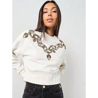 Allsaints Drip Separo Sweatshirt - White