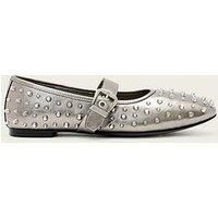 Allsaints Holly Stud Shoe - Silver