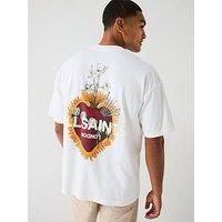 Allsaints Heartfelt Short Sleeve Graphic T-Shirt- White