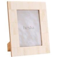Hestia White Wide Border Bone Effect Photo Frame