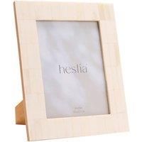 Wide Border White Bone Photo Frame 6" x 8"