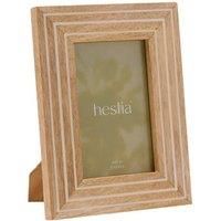 Hestia Wooden Striped Photo Frame