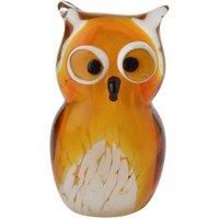 Objets d'art Objets D'art Glass Figurine - Amber Owl