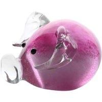 Objets d'art Objets D'art Glass Figurine - Little Pink Piggy