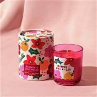 Pink Glass Candle