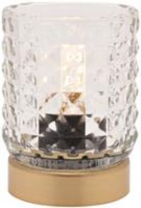 Clear Glass Cup with LED Bulb Light