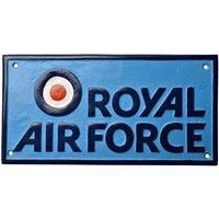 Raf Cast Aluminium Plaque - Royal Air Force, Blue