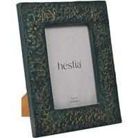 Hestia Teal & Imprinted Gold Photo Frame