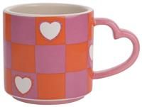 Chequer & Heart Mug