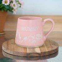 Pink Floral Mug 'Mummy'